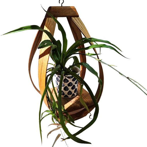 Vintage Accents Vintage Mcm Bentwood Hanging Plant Holder Wood